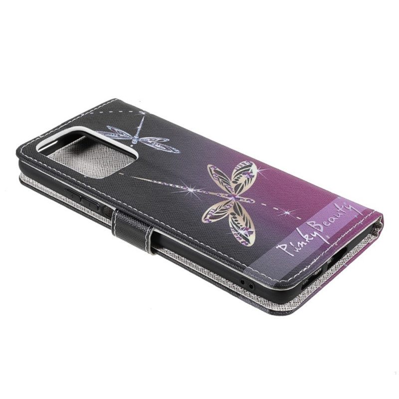 Kotelot Xiaomi 11T / 11T Pro Suojaketju Kuori Strappy Dragonflies