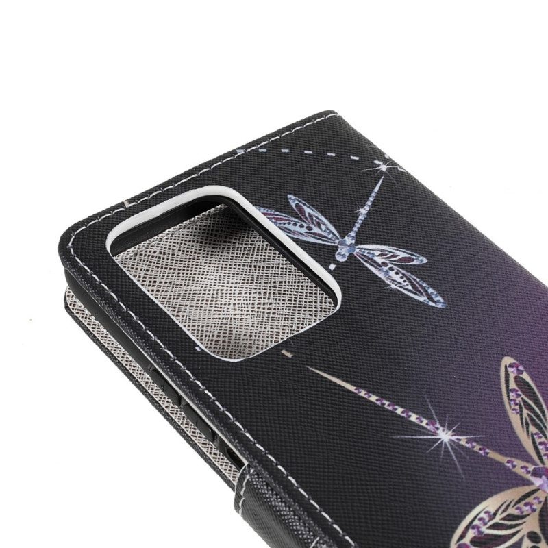 Kotelot Xiaomi 11T / 11T Pro Suojaketju Kuori Strappy Dragonflies