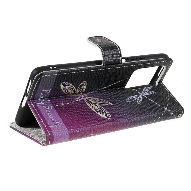 Kotelot Xiaomi 11T / 11T Pro Suojaketju Kuori Strappy Dragonflies