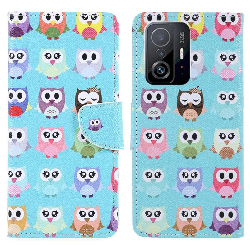 Kotelot Xiaomi 11T / 11T Pro Useita Pöllöjä
