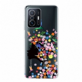 Kuori Xiaomi 11T / 11T Pro Läpinäkyvät Kukkaiset Hiukset