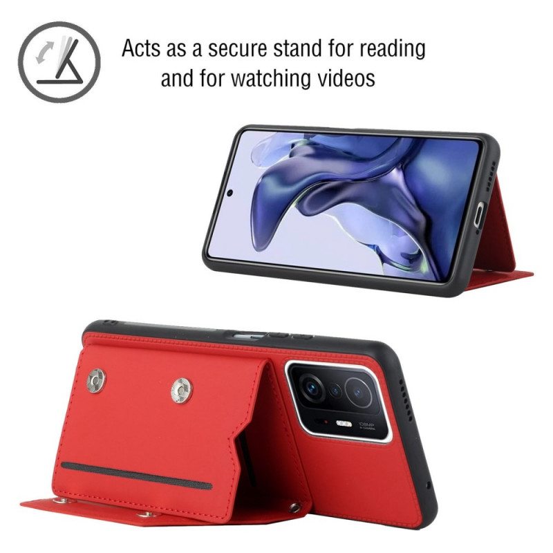 Kuori Xiaomi 11T / 11T Pro Monen Kortin Pidikkeen Hihna