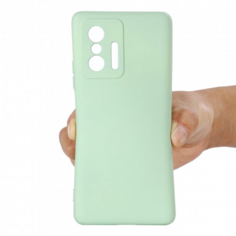 Kuori Xiaomi 11T / 11T Pro Nestemäinen Silikoni Kaulanauhalla
