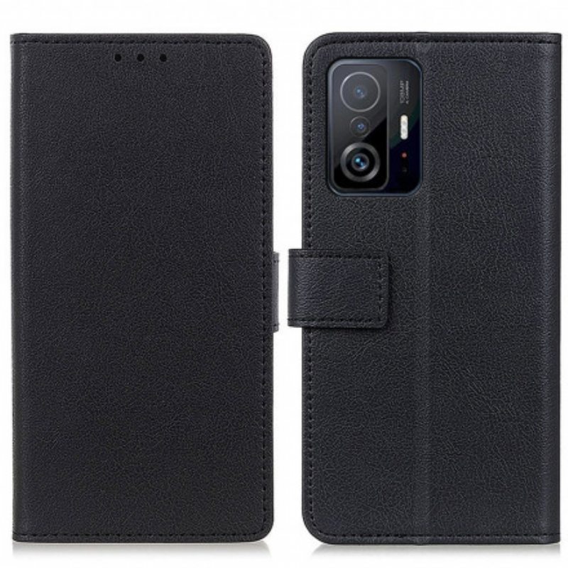 Nahkakotelo Xiaomi 11T / 11T Pro Yksinkertainen Nahkaefekti