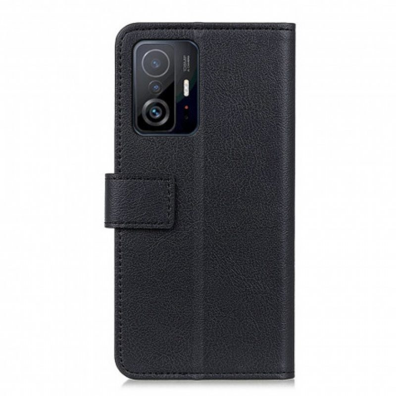 Nahkakotelo Xiaomi 11T / 11T Pro Yksinkertainen Nahkaefekti