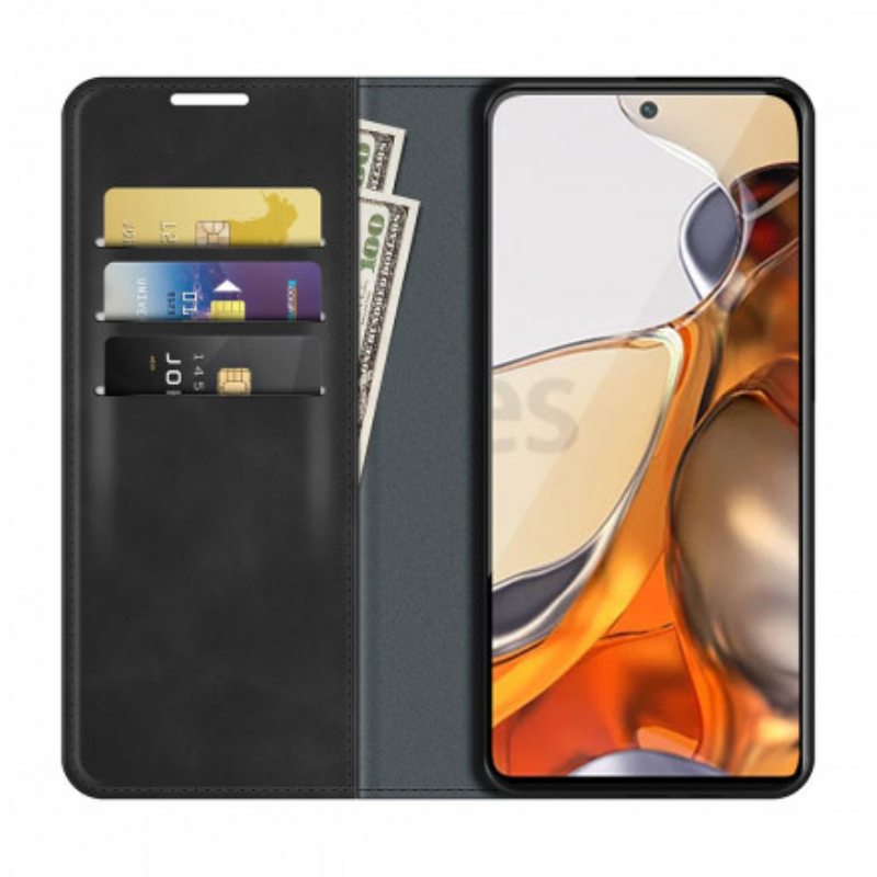 Puhelinkuoret Xiaomi 11T / 11T Pro Kotelot Flip Ihon Kosketus