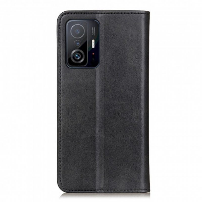 Puhelinkuoret Xiaomi 11T / 11T Pro Kotelot Flip Matta Haljattu Nahka