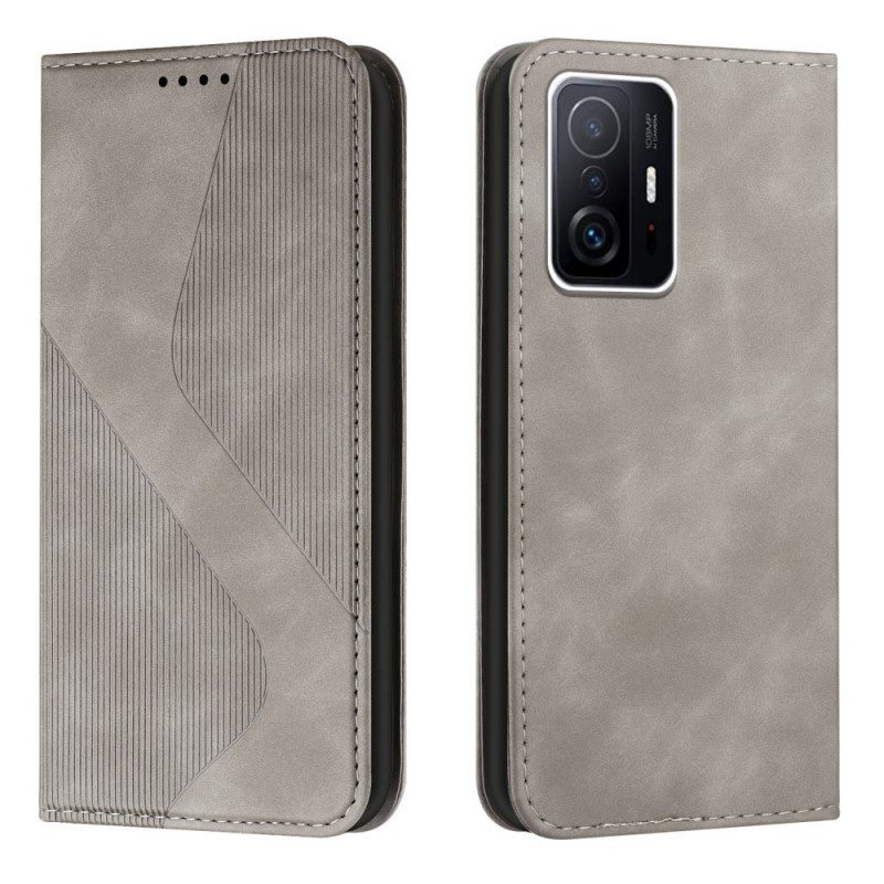 Puhelinkuoret Xiaomi 11T / 11T Pro Kotelot Flip Nahkatyylinen S-design