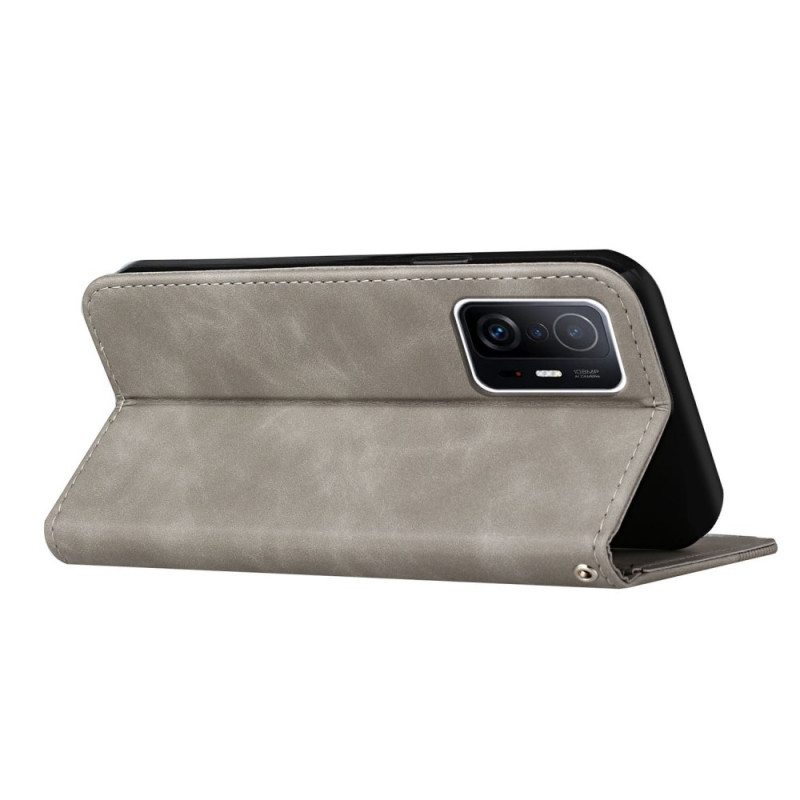 Puhelinkuoret Xiaomi 11T / 11T Pro Kotelot Flip Nahkatyylinen S-design