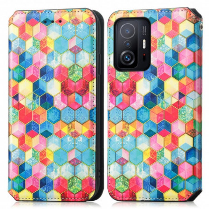 Puhelinkuoret Xiaomi 11T / 11T Pro Kotelot Flip Taiteellinen Rfid