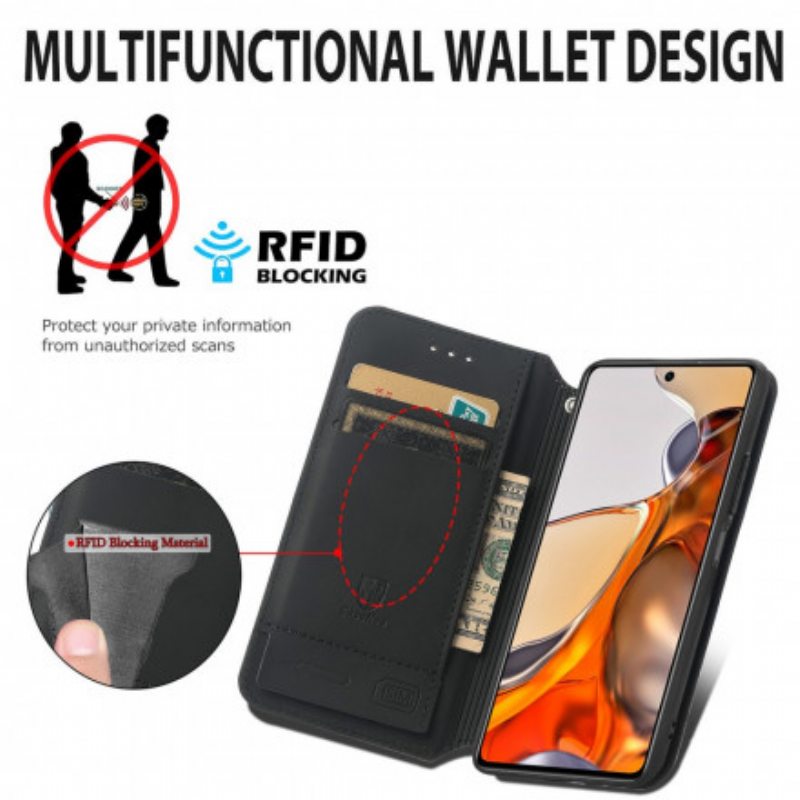 Puhelinkuoret Xiaomi 11T / 11T Pro Kotelot Flip Taiteellinen Rfid