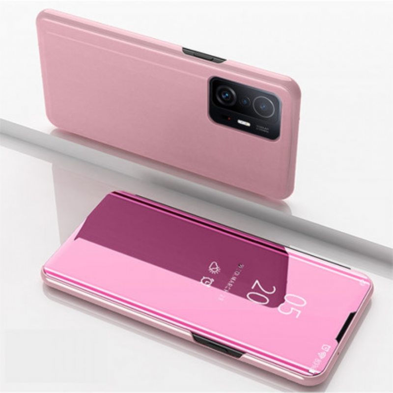 Puhelinkuoret Xiaomi 11T / 11T Pro Peili Ja Keinonahka