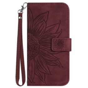 Kotelot Poco C71 Auringonkukkakuvio Ja Hihna