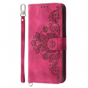 Kotelot Poco C71 Kukallinen Pitsinauhalla Ja Olkahihnalla Suojakuori