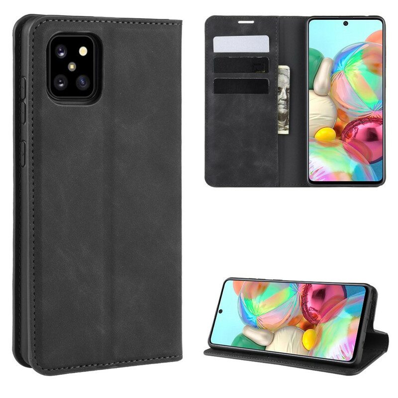 Puhelinkuoret Samsung Galaxy Note 10 Lite Kotelot Flip Tyylikäs Nahkaefekti