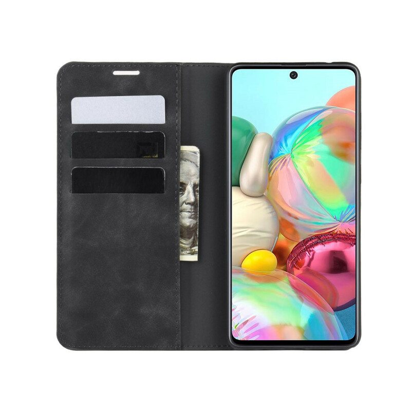 Puhelinkuoret Samsung Galaxy Note 10 Lite Kotelot Flip Tyylikäs Nahkaefekti
