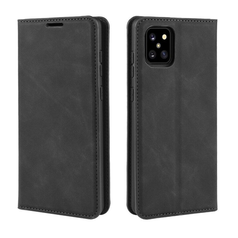 Puhelinkuoret Samsung Galaxy Note 10 Lite Kotelot Flip Tyylikäs Nahkaefekti