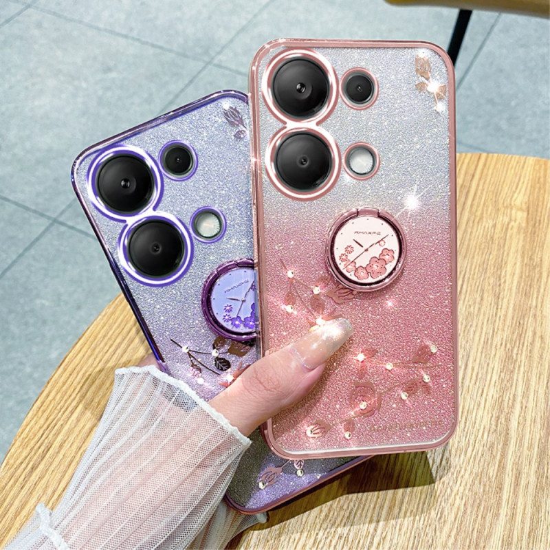 Kuori Xiaomi Redmi Note 13 Pro 5g Glitter- Ja Tekojalokivisormusteline Suojakuori