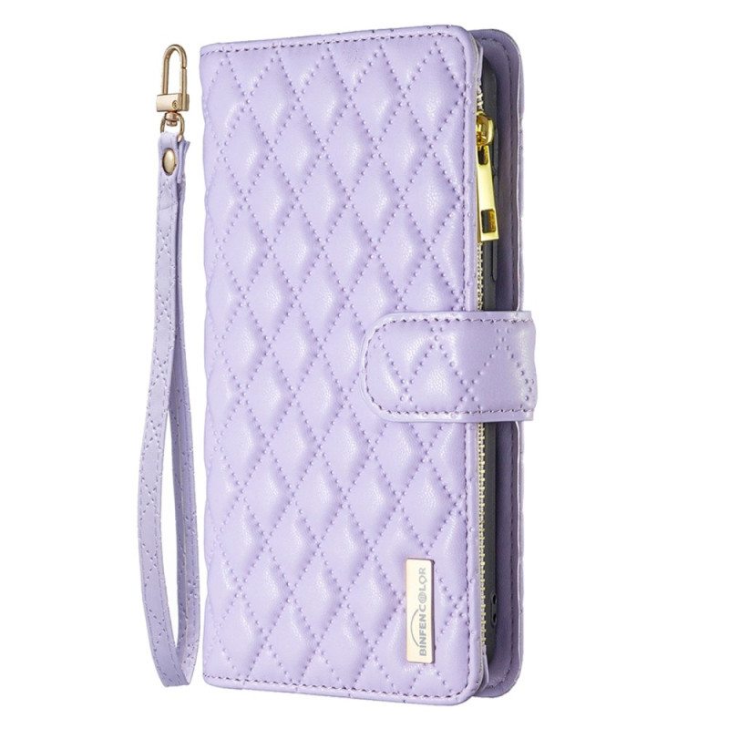 Flip Case Realme C35 Suojaketju Kuori Binfen Color Tikattu Olkahihna