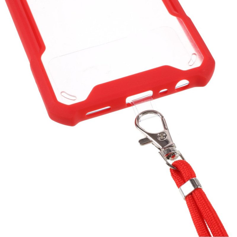 Case Oppo A74 4G Hybridi Värillisellä Johdolla