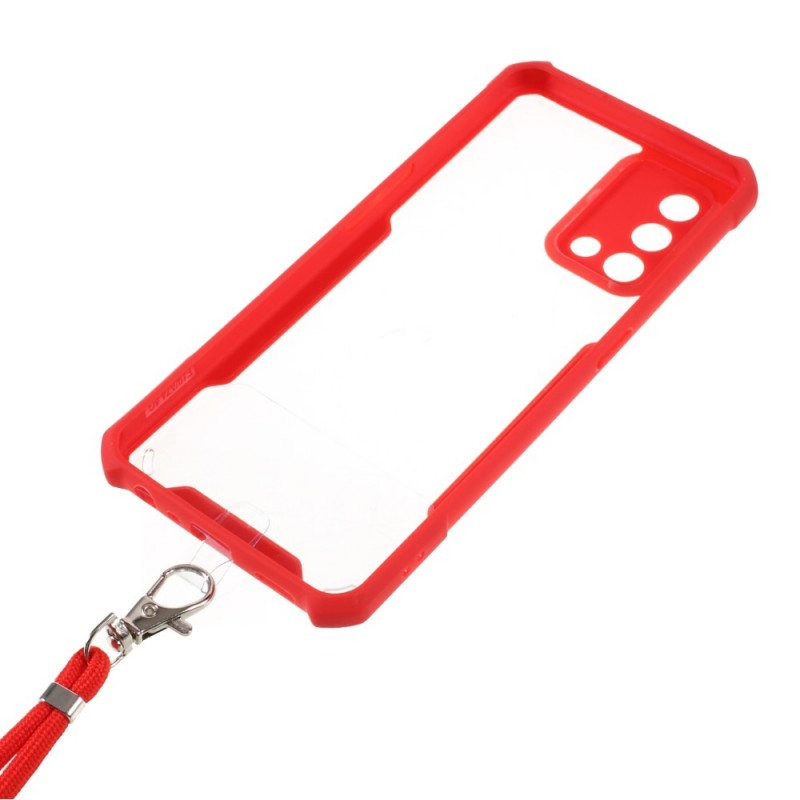 Case Oppo A74 4G Hybridi Värillisellä Johdolla