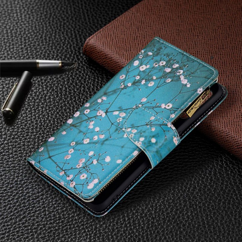 Nahkakotelo Oppo A74 4G Vetoketjullinen Puutasku