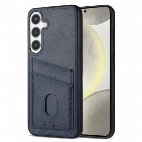 Kuori Samsung Galaxy S25 5g Teksturoitu Nahkainen Korttikotelo