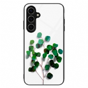 Kuori Samsung Galaxy S25 5g Vihreät Lehdet Karkaistu Lasi