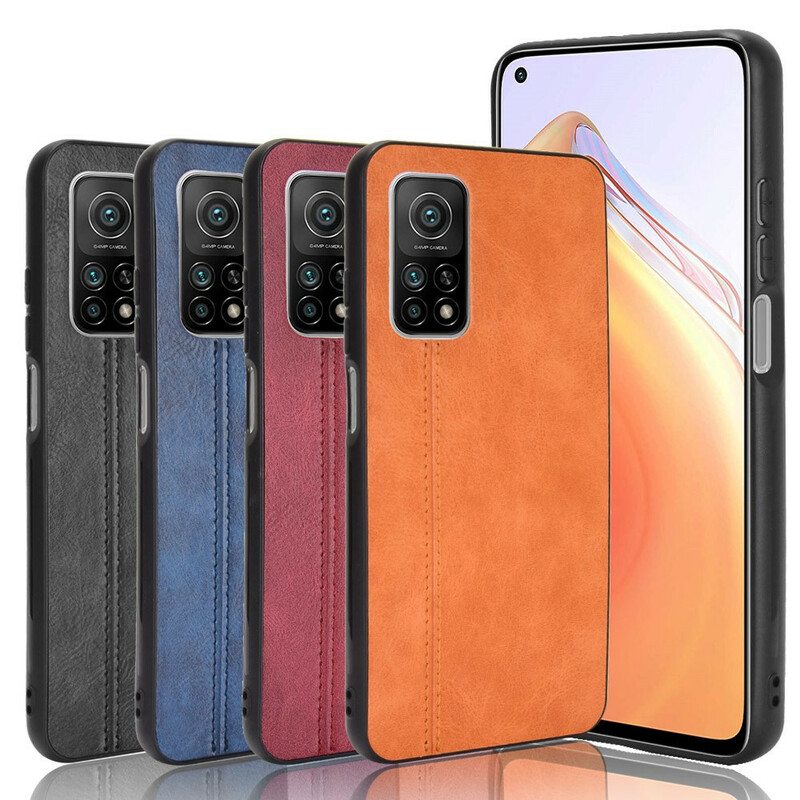 Case Xiaomi Mi 10T / 10T Pro Couture-nahkaefekti