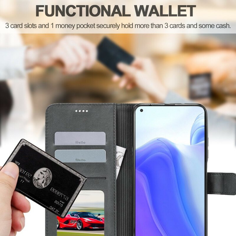 Kotelot Xiaomi Mi 10T / 10T Pro Lc.imeeke Nahkaefekti