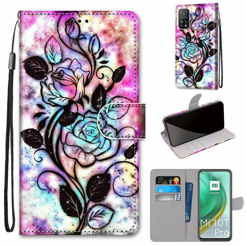 Kotelot Xiaomi Mi 10T / 10T Pro Neon Kukat