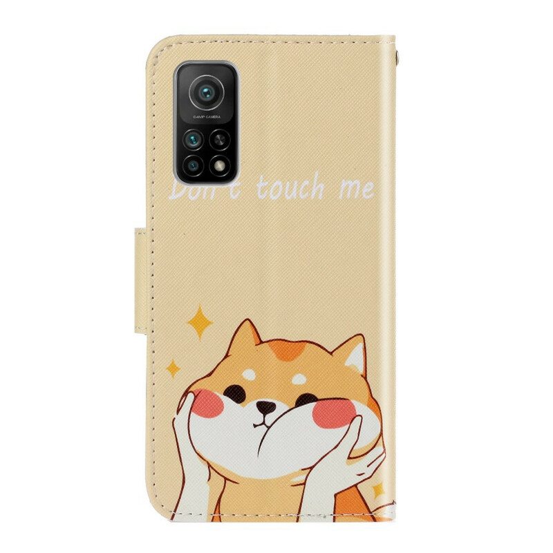 Kotelot Xiaomi Mi 10T / 10T Pro Suojaketju Kuori Kissa Älä Koske Minuun Hihnalla