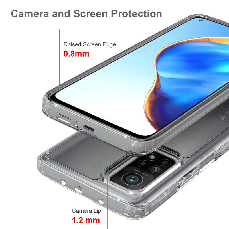 Kuori Xiaomi Mi 10T / 10T Pro Läpinäkyvä Hybridi