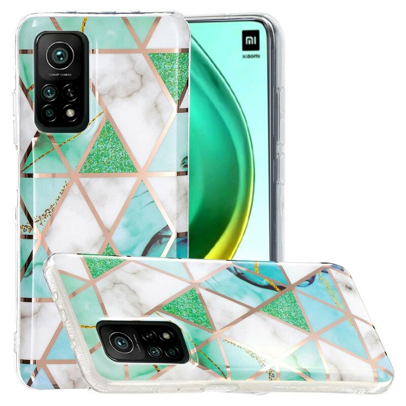 Kuori Xiaomi Mi 10T / 10T Pro Marmorivärinen Geometria 2