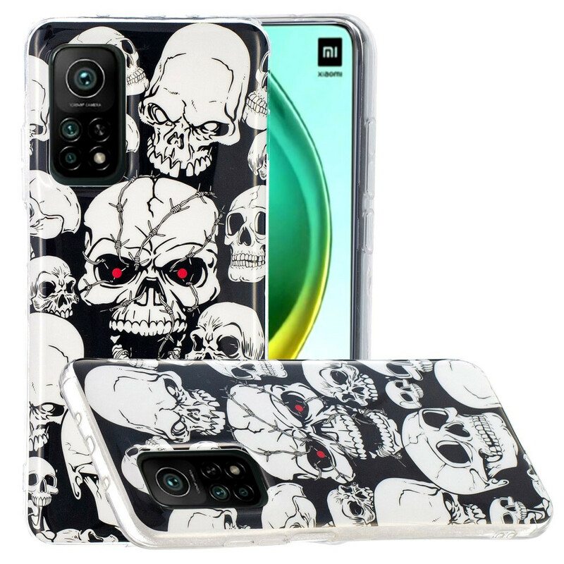 Kuori Xiaomi Mi 10T / 10T Pro Varoitus Fluoresoivat Kallot