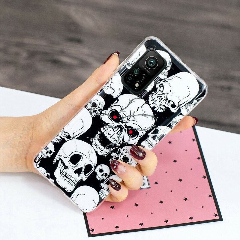 Kuori Xiaomi Mi 10T / 10T Pro Varoitus Fluoresoivat Kallot