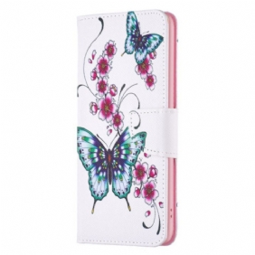 Kotelot iPhone 16 Plus Puhelinkuoret Kukkia Ja Perhosia