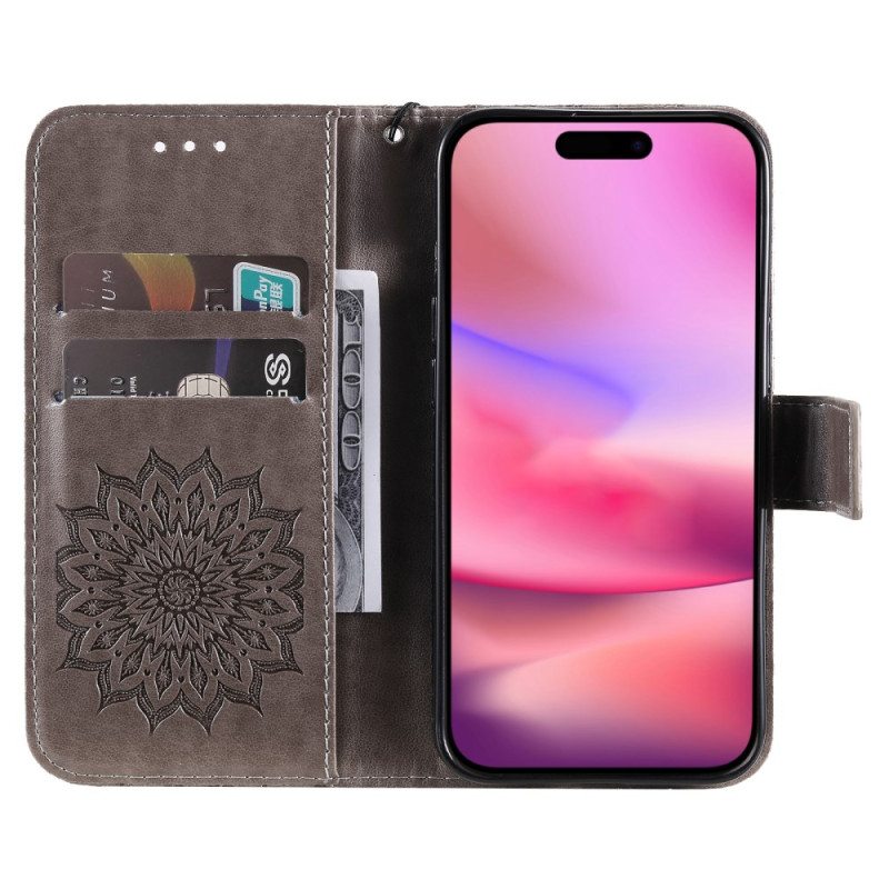 Kuoret iPhone 16 Plus Mandala-kuvio Hihnalla