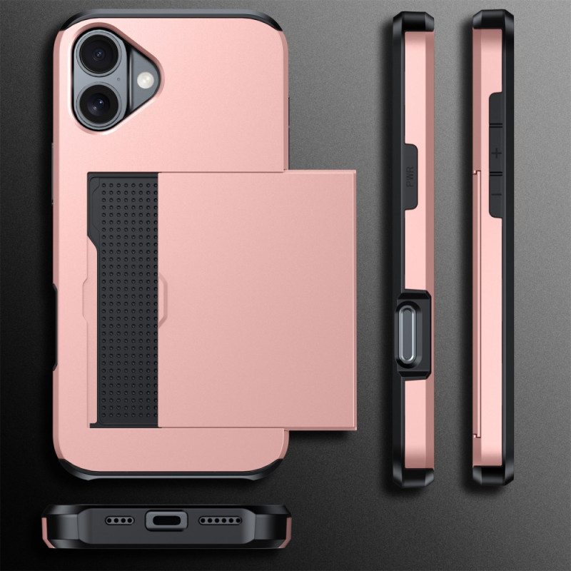 Kuori iPhone 16 Plus Integroitu Korttipidike