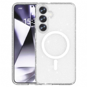 Case Samsung Galaxy S25 Plus 5g Puhelinkuoret Magsafe-yhteensopiva Kimaltava Takaosa
