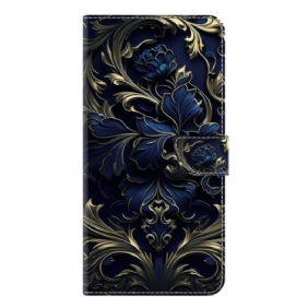 Kotelot Samsung Galaxy S25 Plus 5g Puhelinkuoret Metallinhohtoinen Sininen Kukka