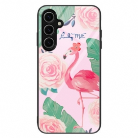 Kuori Samsung Galaxy S25 Plus 5g Karkaistua Lasia Flamingo
