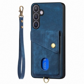 Kuori Samsung Galaxy S25 Plus 5g Monitoiminen Mokkanahka Vaikutus