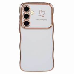 Kuori Samsung Galaxy S25 Plus 5g Sydän Ja Aaltoilevat Reunat