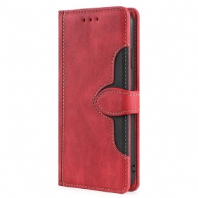 Kotelot Samsung Galaxy M32 Keinonahka Bicolor Tyylikäs
