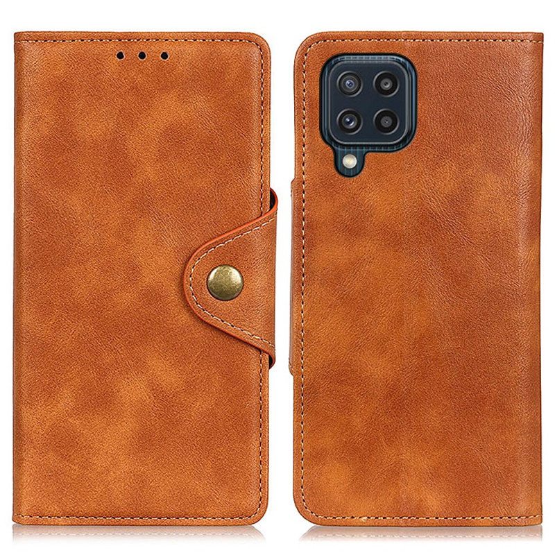 Kotelot Samsung Galaxy M32 Keinonahkainen Nappi