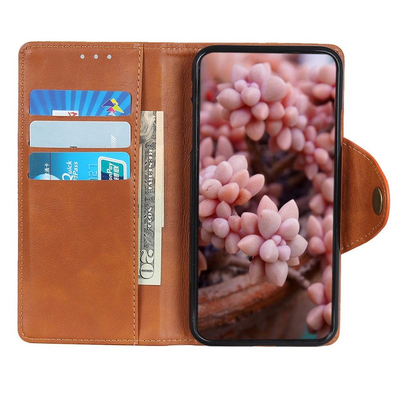 Kotelot Samsung Galaxy M32 Keinonahkainen Nappi