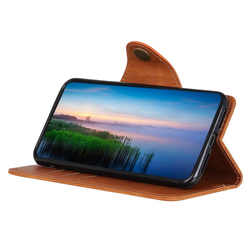 Kotelot Samsung Galaxy M32 Keinonahkainen Nappi