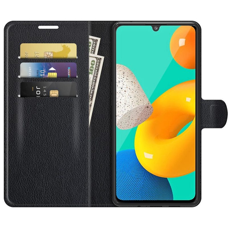 Kotelot Samsung Galaxy M32 Klassinen Litsi-nahkaefekti