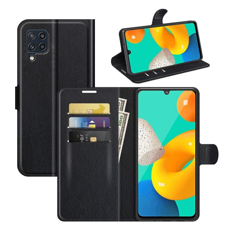 Kotelot Samsung Galaxy M32 Klassinen Litsi-nahkaefekti
